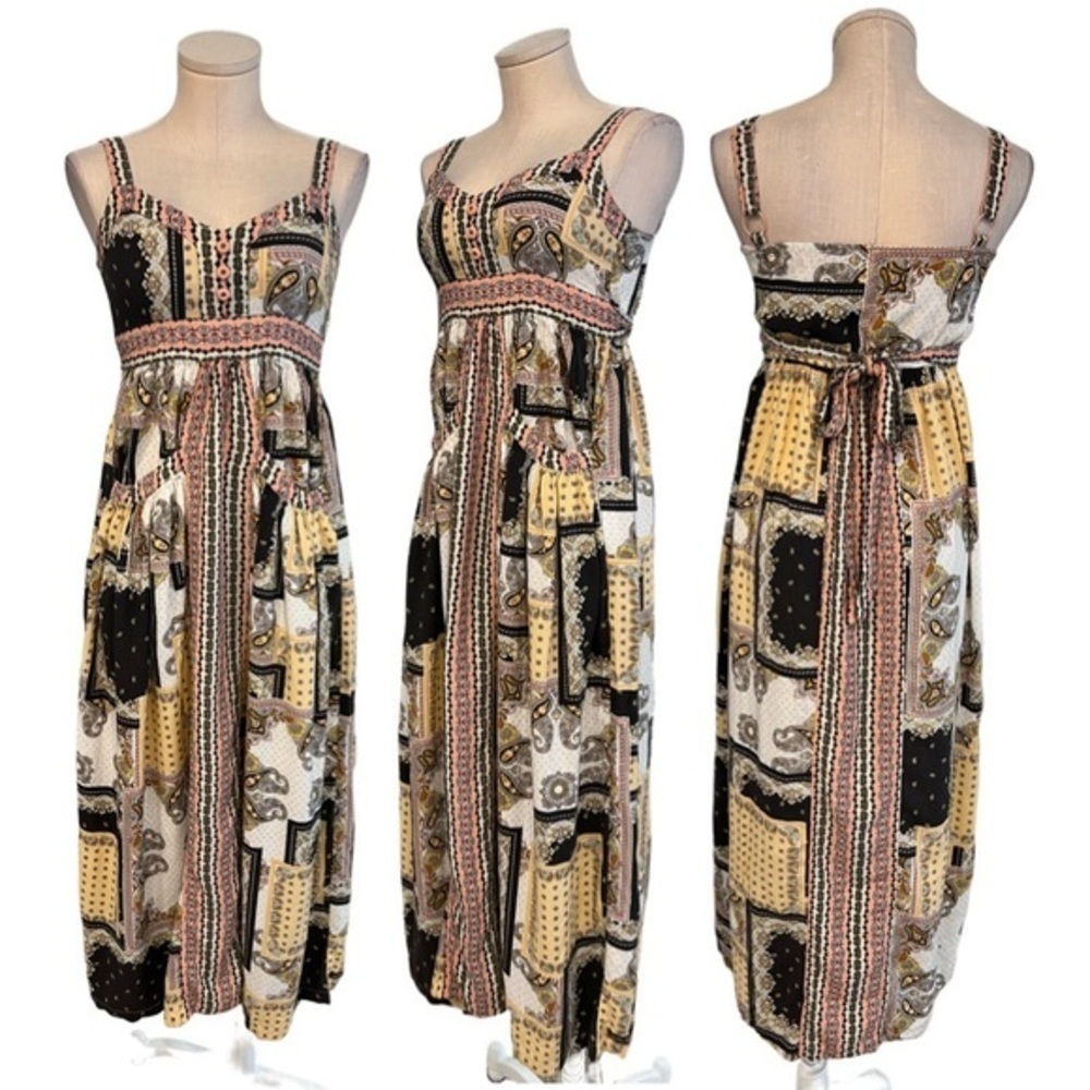 Matilda Jane Multi Pattern Patchwork Summer Empir… - image 1